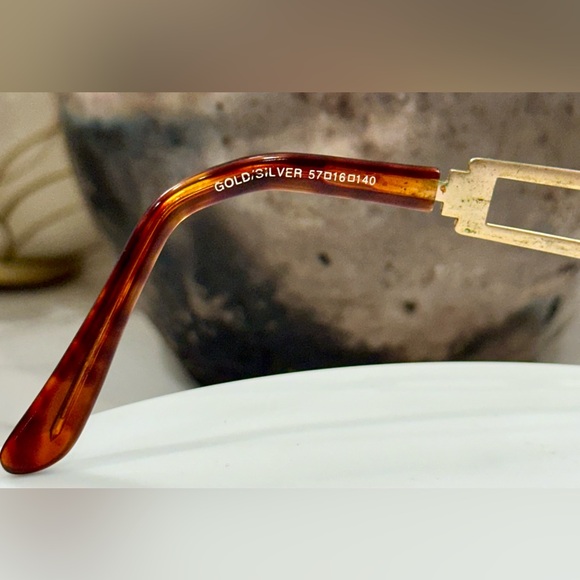 Bella Italia - Vintage Italian Gold/Silver Rx Eyeglass Frames - VGUC - Picture 12 of 14